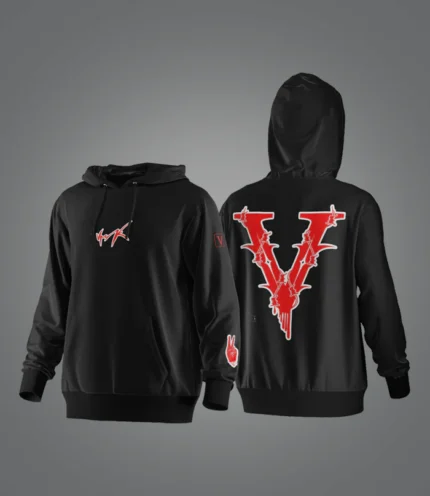 VRK Hoodie FrontBack RED